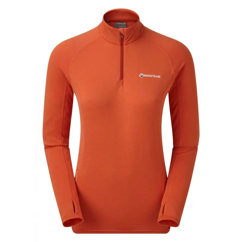 Montane Allez Womens Micro Pull-On in Paprika